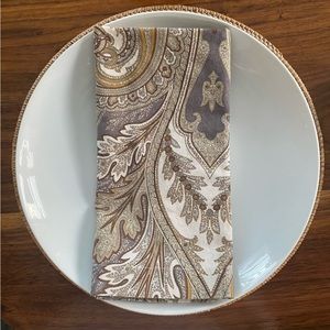 Set of 10 Pottery Barn paisley napkins